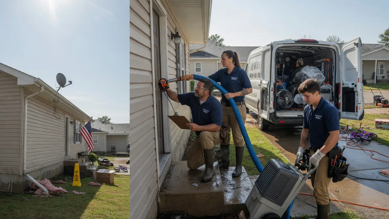 Ceiling Water Damage Restoration in Kincaid, IL near me